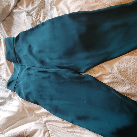 [NEW W TAGS] US 6/ UK 10 Lavish Alice Teal Green Cigarette Pants - Picture 4 of 7